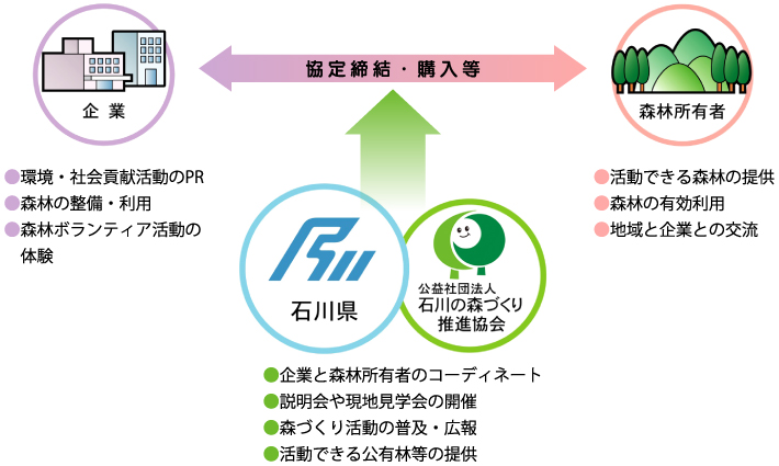 企業の森づくりの仕組みとは